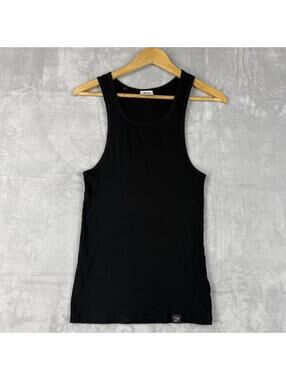 Gymshark Ribbed Tank Top Sleeveless Men Size Small Black Base Layer Comfort Gym